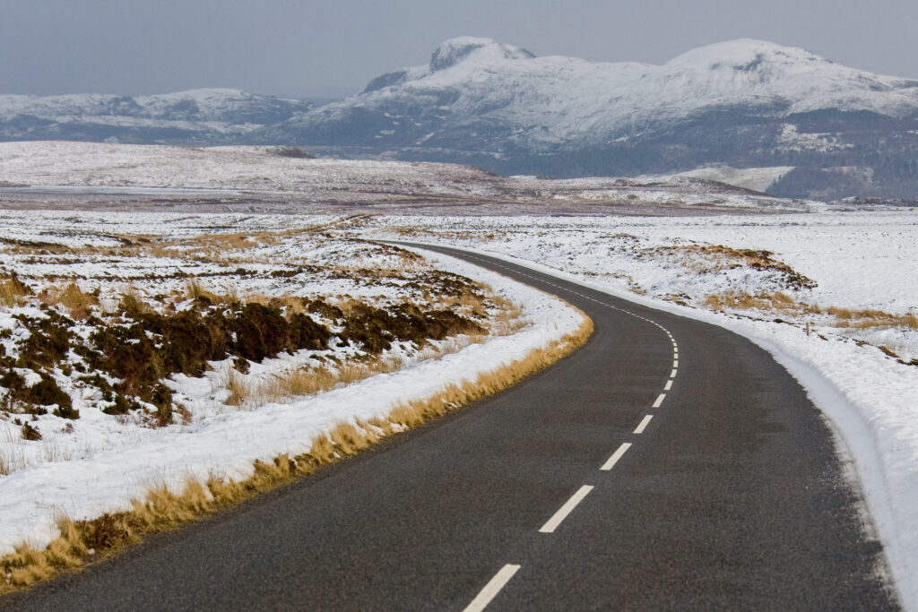 Winter weather in the Scottish Highlands - Scotland